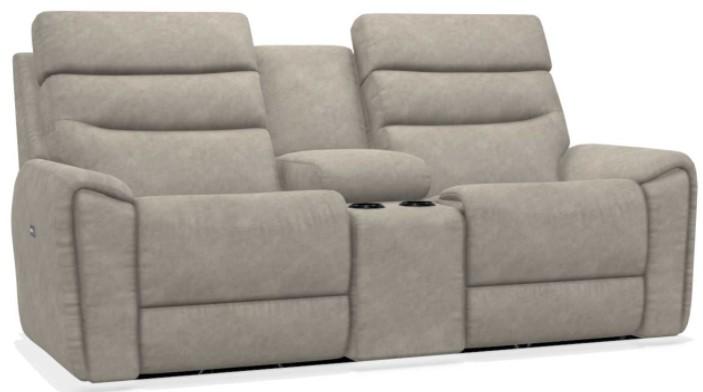 La-Z-Boy Soren Pebble Power Reclining Loveseat with Console image