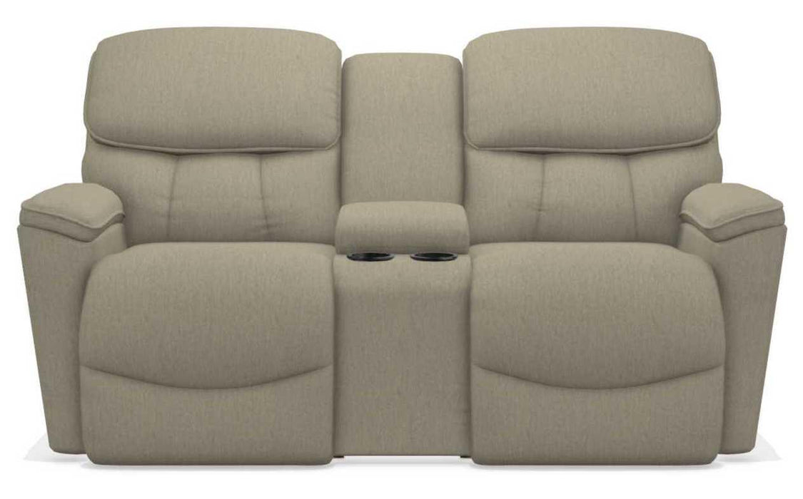 La-Z-Boy Kipling Teak Power Reclining Loveseat With Headrest and Console image