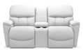 La-Z-Boy Kipling Muslin Power Reclining Loveseat With Headrest and Console image