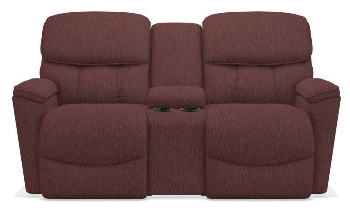 La-Z-Boy Kipling Burgundy Power Reclining Loveseat With Headrest and Console image