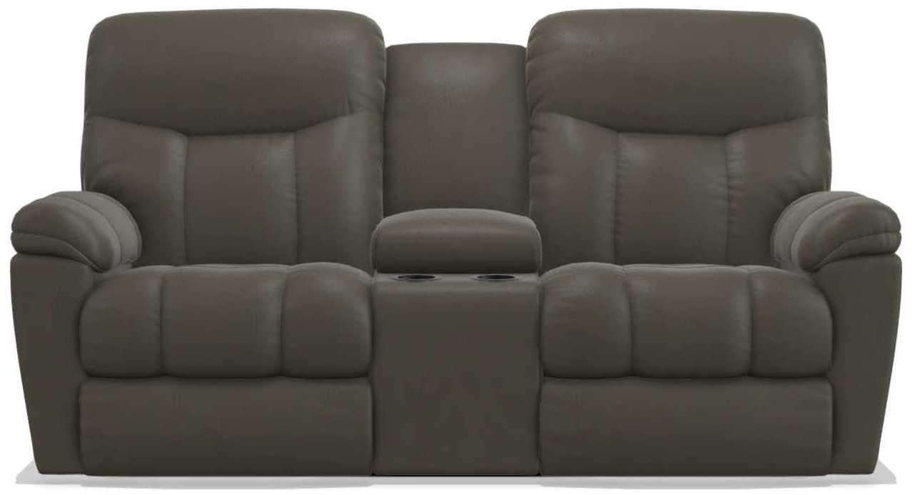 La-Z-Boy Morrison Tar Power Reclining Loveseat with Console image