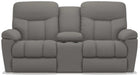 La-Z-Boy Morrison Flannel Power Reclining Loveseat with Console image