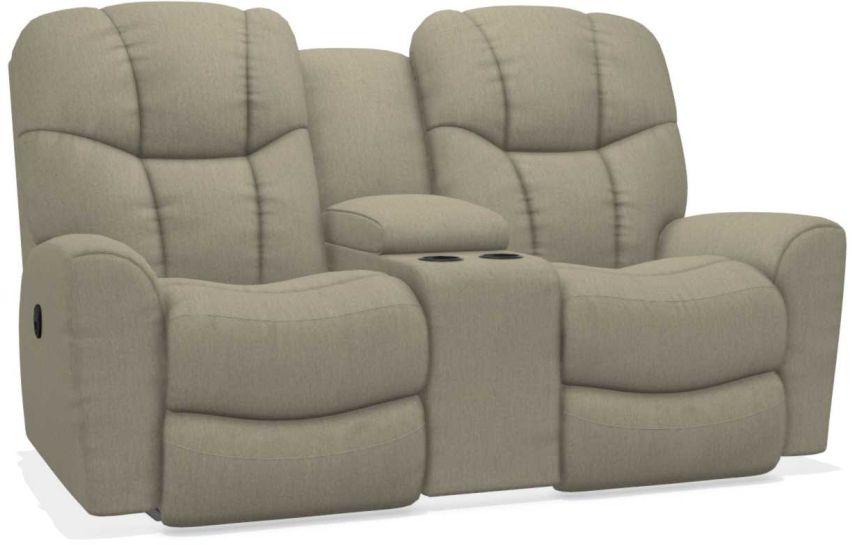 La-Z-Boy Rori Teak Reclining Loveseat w/ Console image