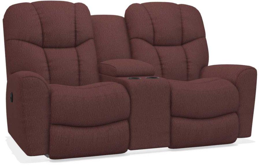 La-Z-Boy Rori Burgundy Reclining Loveseat w/ Console image