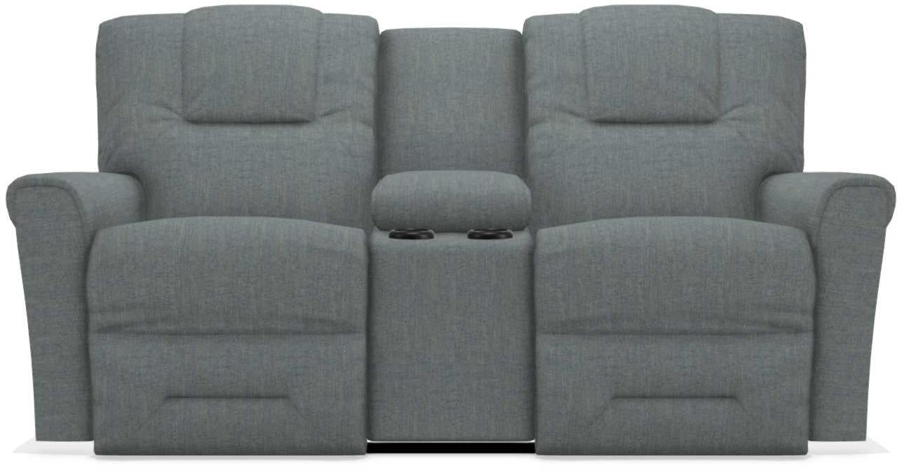 La-Z-Boy Easton Stonewash Power Reclining Loveseat with Headrest And Console image