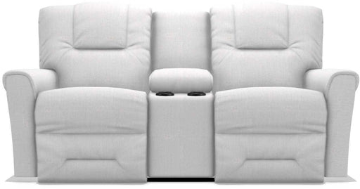 La-Z-Boy Easton Muslin Power Reclining Loveseat with Headrest And Console image