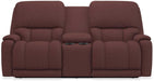 La-Z-Boy Greyson Burgundy Power Reclining Loveseat with Headrest And Console image