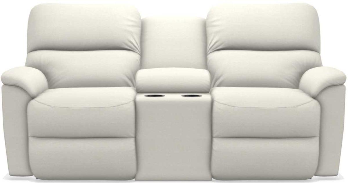 La-Z-Boy Brooks Shell Power Reclining Loveseat With Headrest & Console image