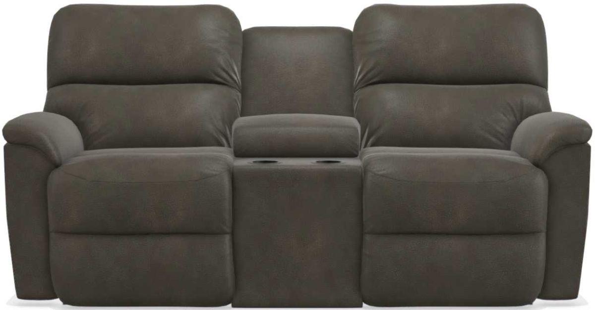 La-Z-Boy Brooks Slate Power Reclining Loveseat With Console image