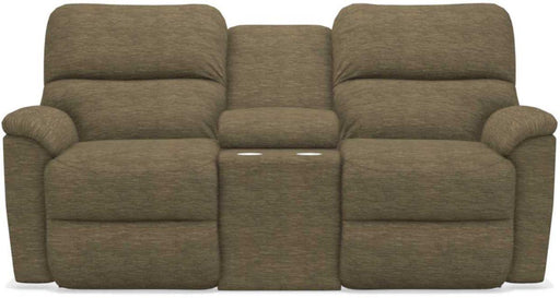 La-Z-Boy Brooks Moss Reclining Loveseat With Console image