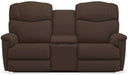 La-Z-Boy Lancer Power La-Z Time Espresso Full Reclining Loveseat with Console image