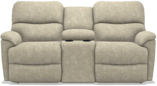 La-Z-Boy Trouper PowerRecline La-Z-Time Stucco Reclining Loveseat with Console image