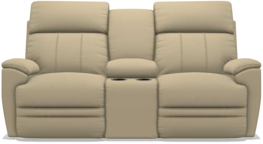 La-Z-Boy Talladega Sand La-Z-Time Power-Reclineï¿½ Loveseat With Console & Power Headrest image