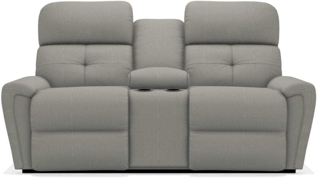 La-Z-Boy Douglas Pumice La-Z-Time Power-Reclineï¿½ Reclining Loveseat With Power Headrest and Console image