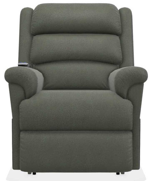 La-Z-Boy Astor Platinum Charcoal Power Lift Recliner with Headrest and Lumbar image