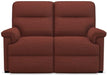 La-Z-Boy Jay La-Z-Time Burgundy Reclining Loveseat image